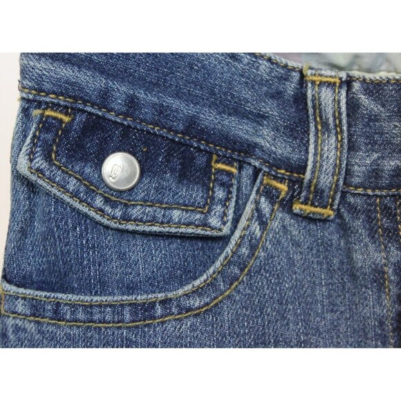 NEW 2007 Gymboree Spring Rainbow Denim Jeans Flower Embroidery Flared Girls 6 + - Picture 6 of 7
